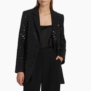 NWT Michael Kors Sequin Dot Oversized Blazer - Size 0 (Fits Like A US 4)